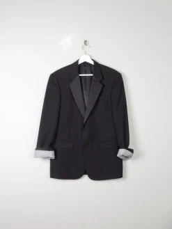 Mens Black Classic Vintage Dinner Jacket/Tuxedo Jacket 40"M