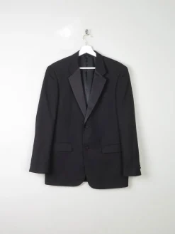 Mens Black Classic Vintage Dinner Jacket/Tuxedo Jacket 40"M