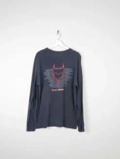 Men's Black Long Sleeved Vintage Static X Tour T-shirt XL