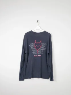 Men's Black Long Sleeved Vintage Static X Tour T-shirt XL