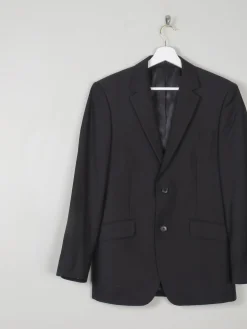 Men's Black Tailored Vintage Jacket 38"R/ S