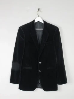 Men's Black Velvet Jacket XS/36" Chest