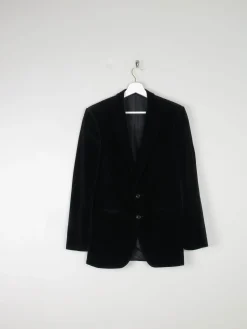 Men's Black Velvet Jacket XS/36