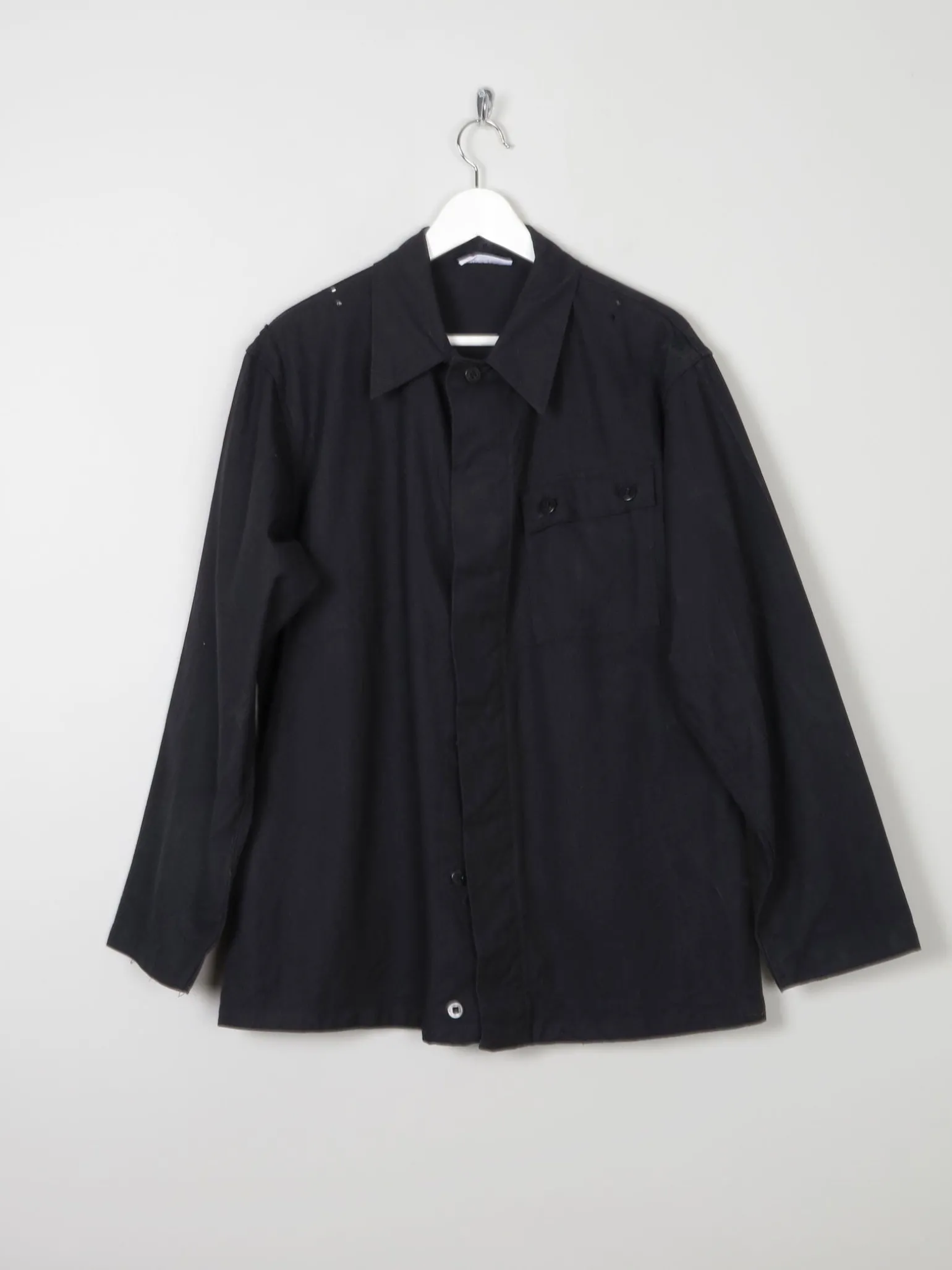 Men’s Black Vintage Army Work Jacket Dead Stock M