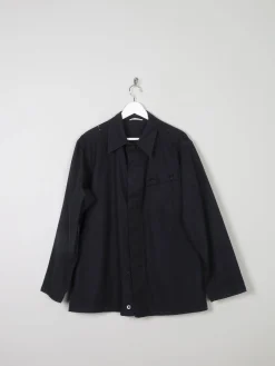 Men’s Black Vintage Army Work Jacket Dead Stock M