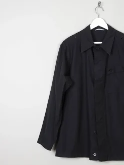 Men’s Black Vintage Army Work Jacket Dead Stock M