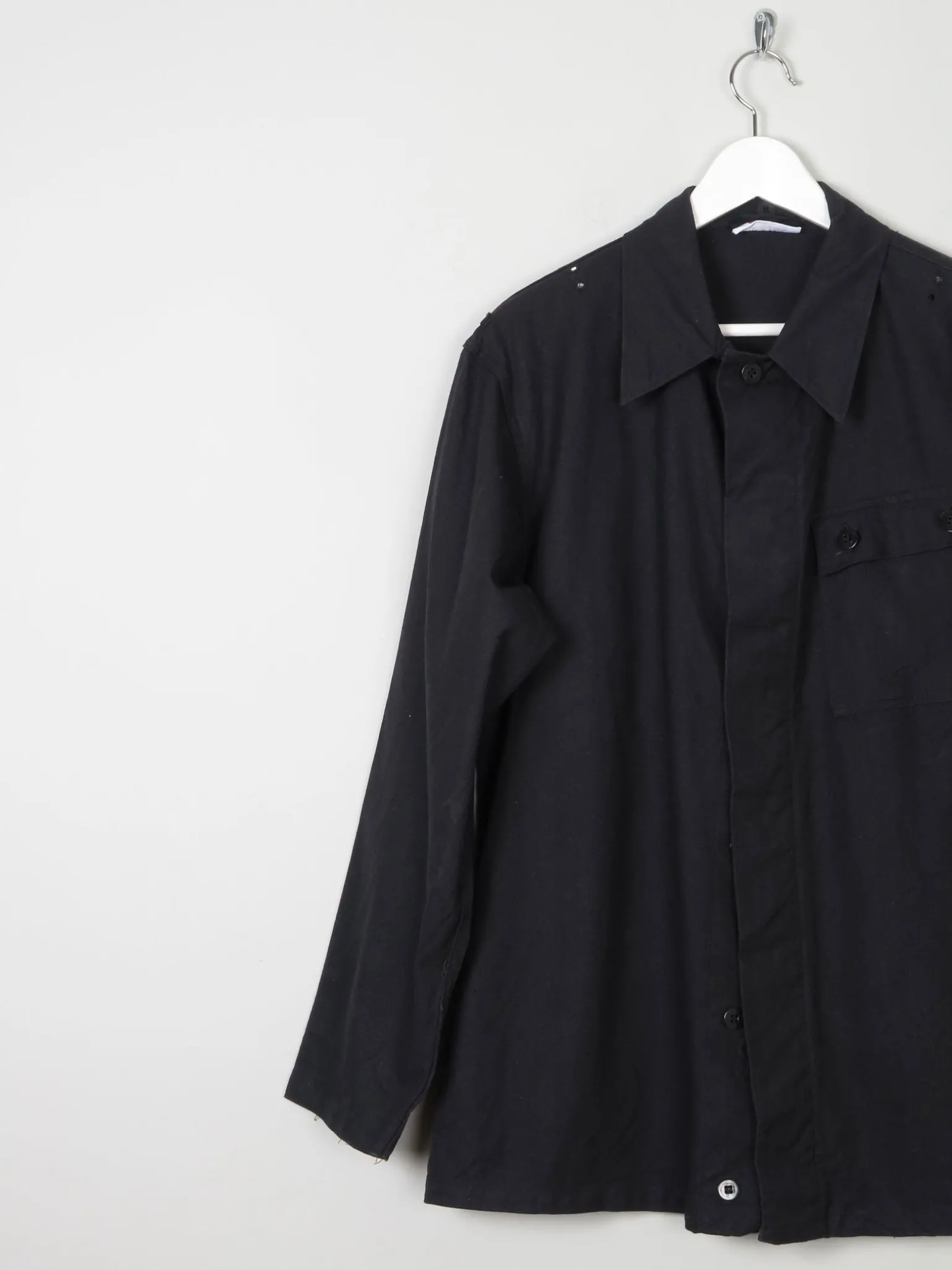 Men’s Black Vintage Army Work Jacket Dead Stock M