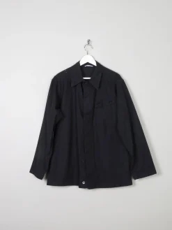 Men’s Black Vintage Army Work Jacket Dead Stock M