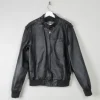 Men's Black Vintage Leather Jacket S/M