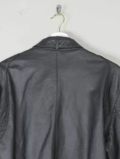 Men's Black Vintage Leather Jacket S/M