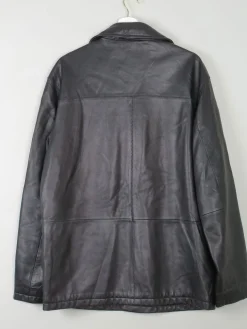 Men's Black Vintage Leather Jacket M