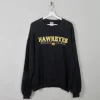 Men's Black Vintage Sweatshirt With Haweyes University Of Iowa Logo L