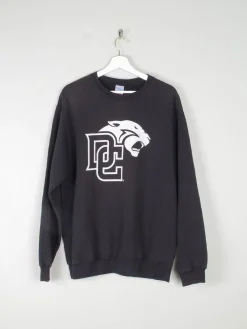 Men's Black Vintage Sweatshirt With Logo L