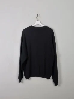 Men's Black Vintage Sweatshirt With Haweyes University Of Iowa Logo L