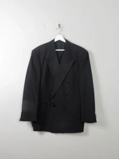 Men's Black Vintage Tuxedo Jacket 42"