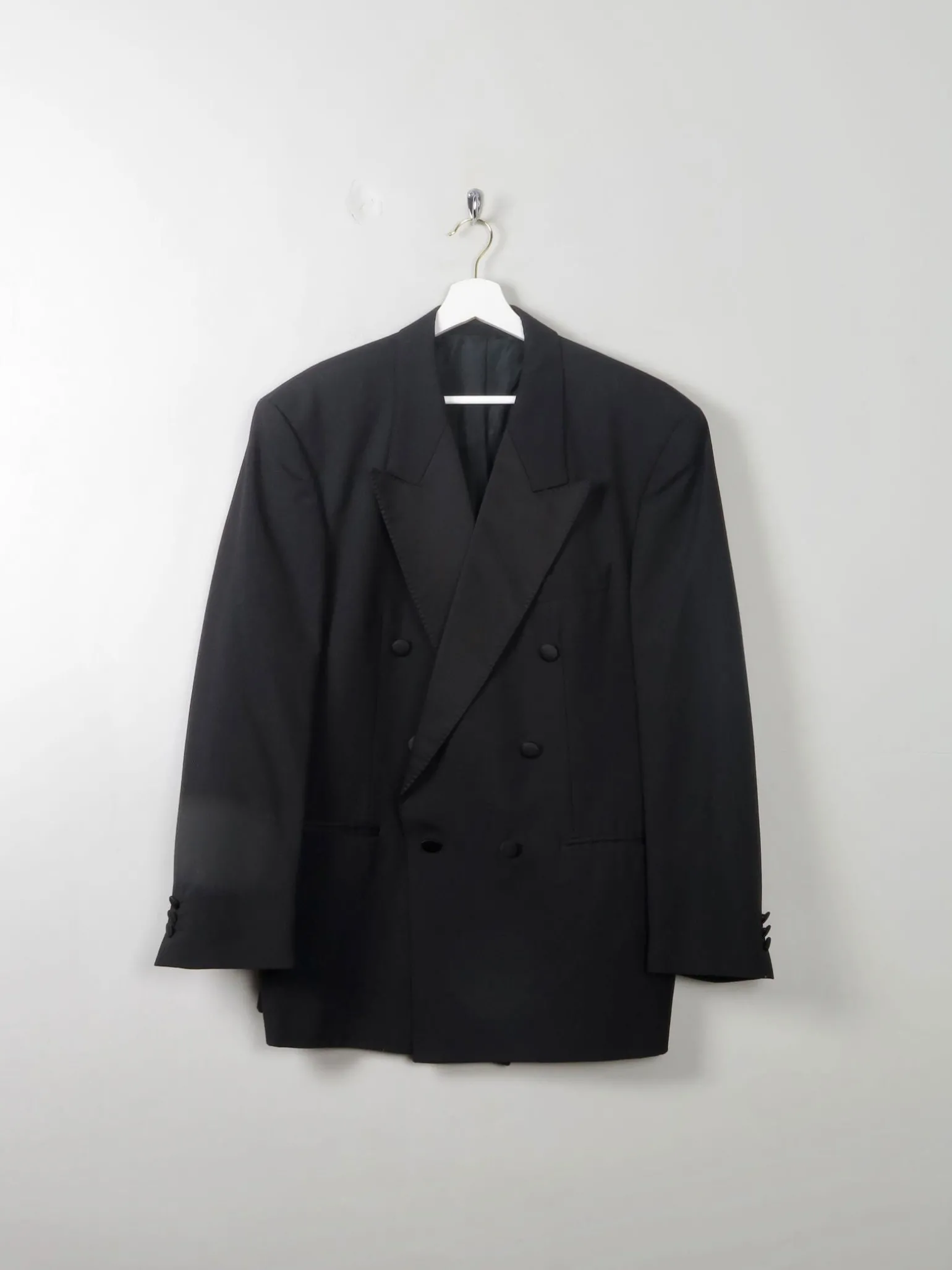 Men's Black Vintage Tuxedo Jacket 42"