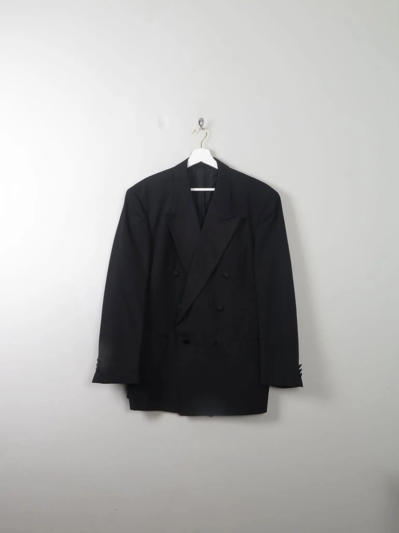Men's Black Vintage Tuxedo Jacket 42"