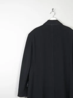 Men's Black Wool Nicole Farhi Cashmere Coat L/XL 46