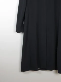 Men's Black Wool Nicole Farhi Cashmere Coat L/XL 46