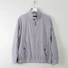 Men's Blue Check Vintage Musingwear Penguin Check Harrington Jacket L