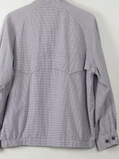 Men's Blue Check Vintage Musingwear Penguin Check Harrington Jacket L
