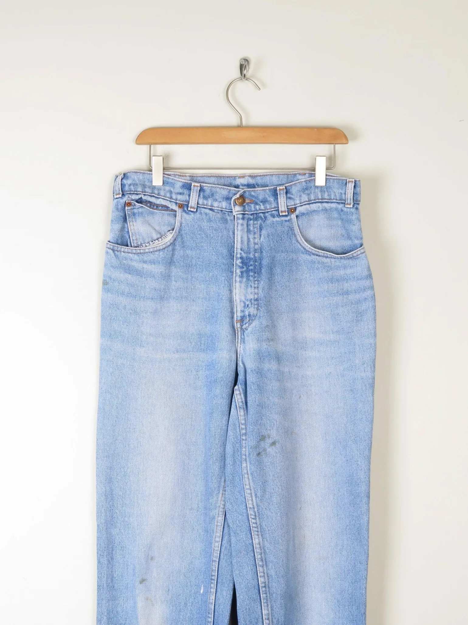 Men's Blue Denim Vintage Orange Tab Levi's Jeans 32"/36"L
