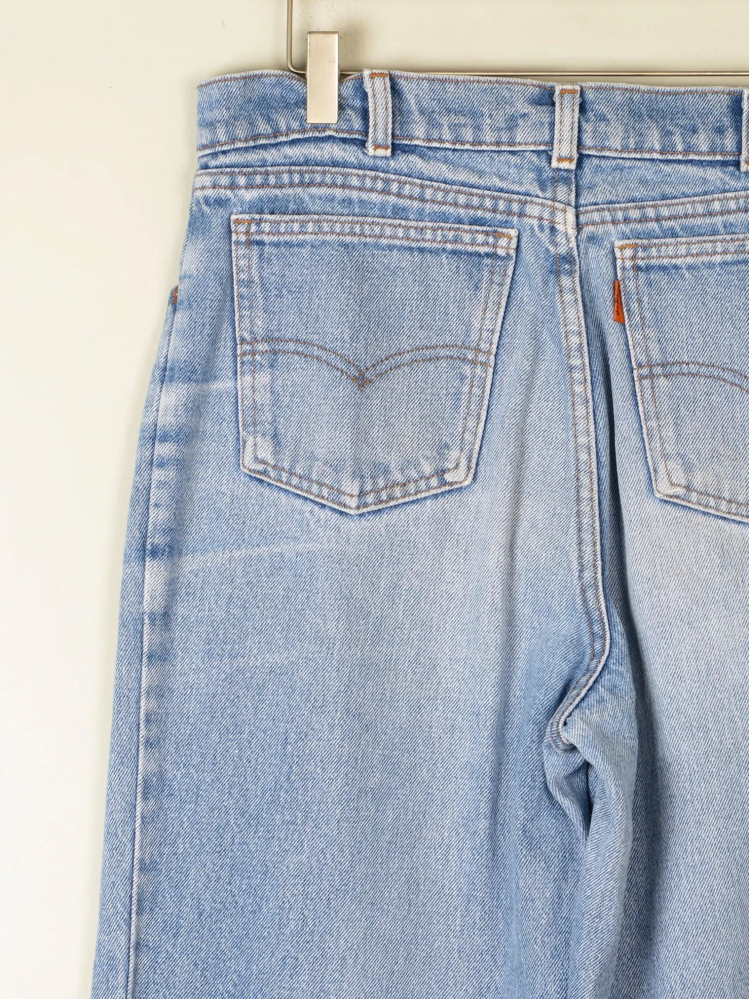 Men's Blue Denim Vintage Orange Tab Levi's Jeans 32"/36"L