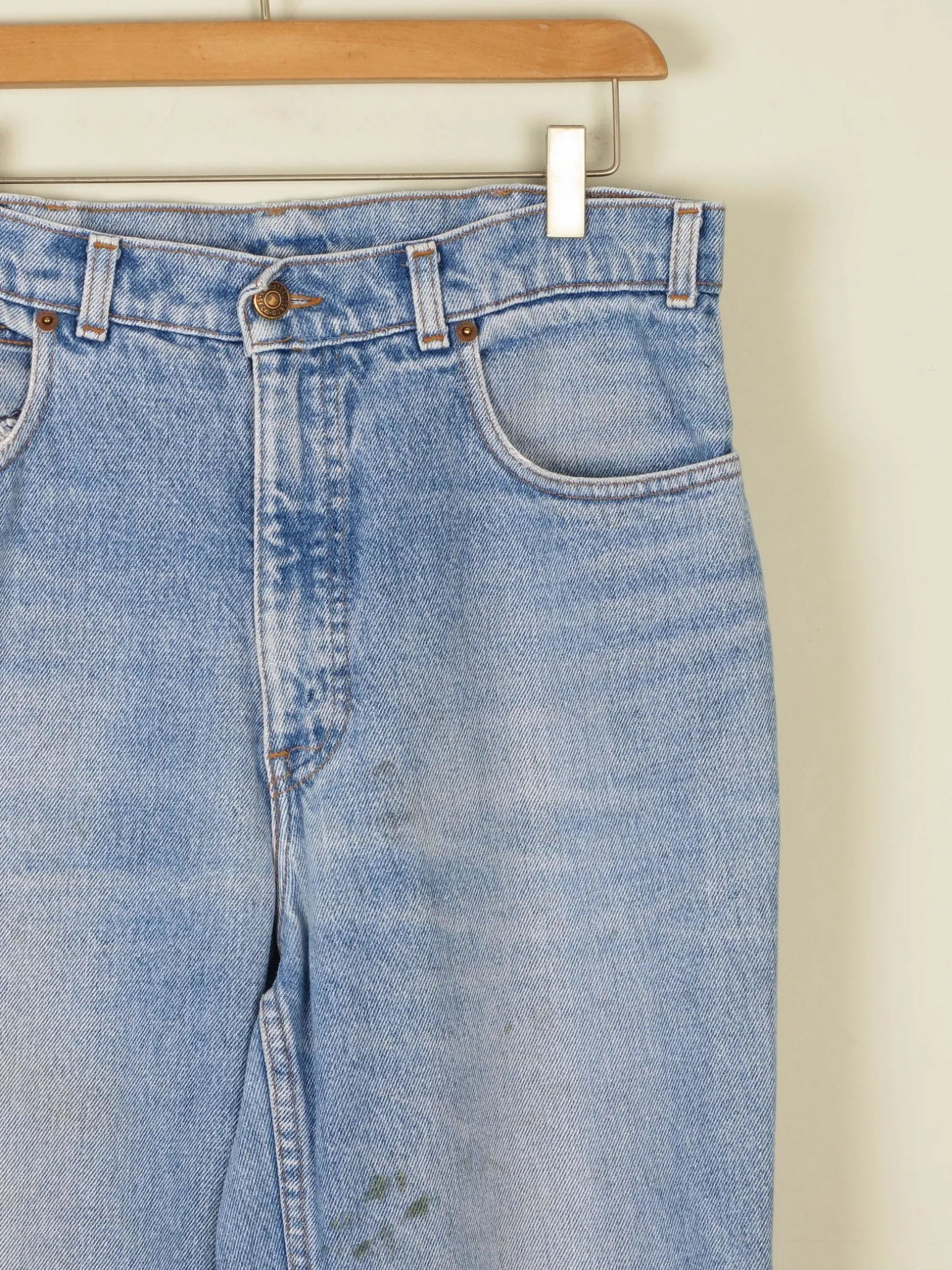 Men's Blue Denim Vintage Orange Tab Levi's Jeans 32"/36"L