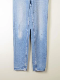 Men's Blue Denim Vintage Orange Tab Levi's Jeans 32