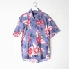 Men's Blue Hawaiian Vintage Shirt M