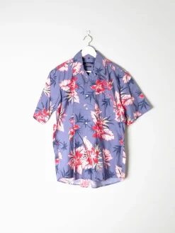 Men's Blue Hawaiian Vintage Shirt M