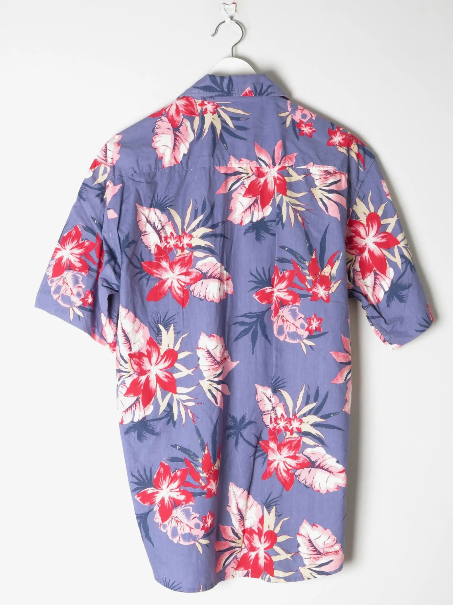 Men's Blue Hawaiian Vintage Shirt M
