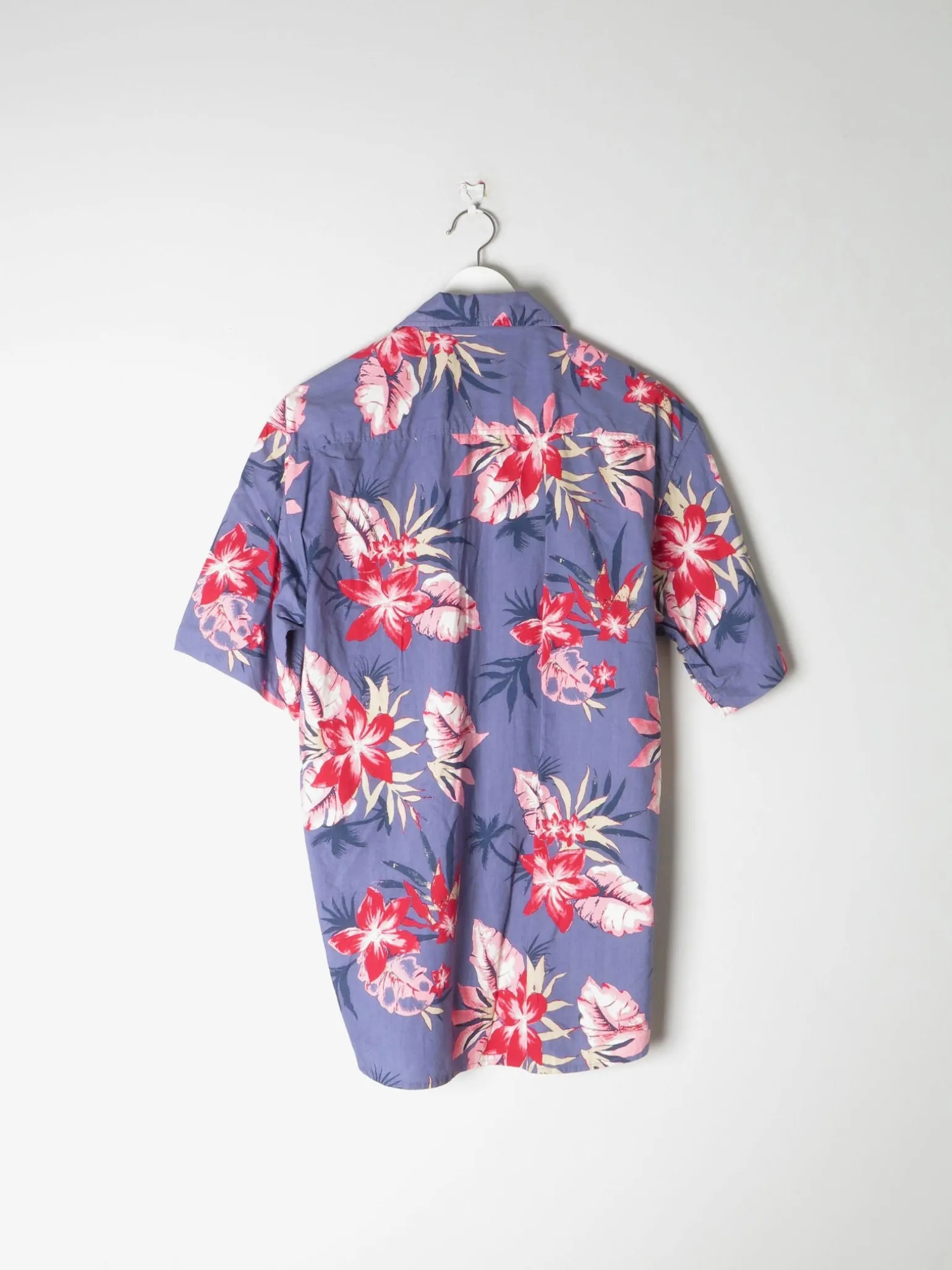 Men's Blue Hawaiian Vintage Shirt M