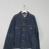 Men's Blue Vintage Denim Jacket Indigo L