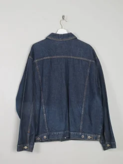 Men's Blue Vintage Denim Jacket Indigo L