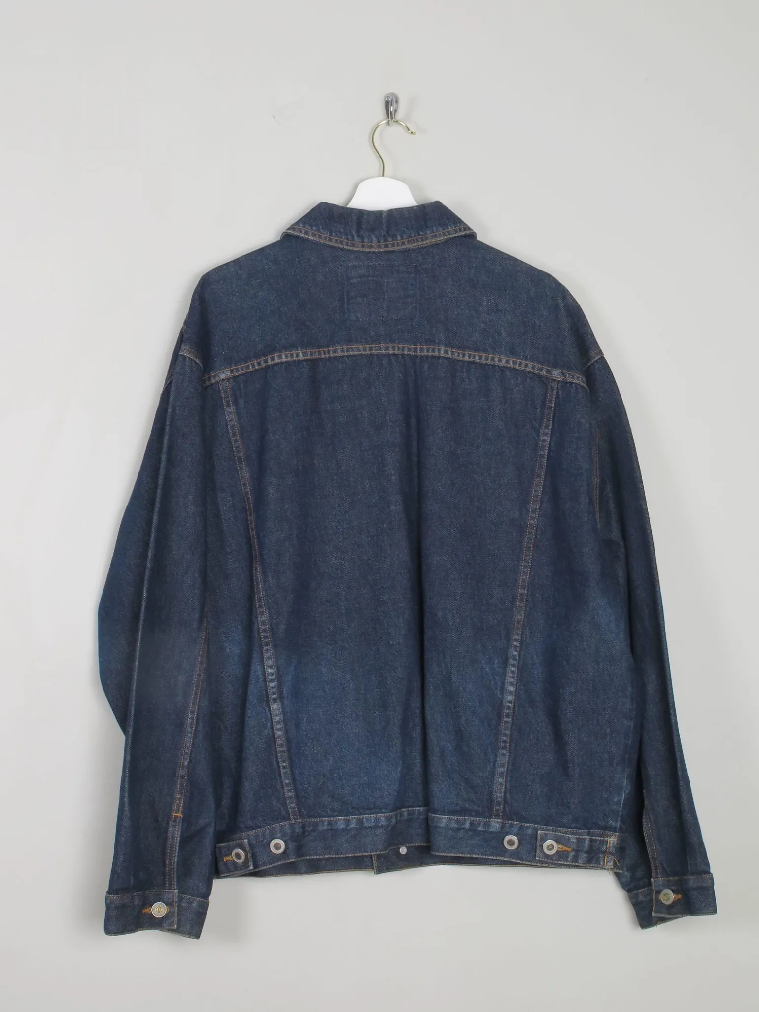 Men's Blue Vintage Denim Jacket Indigo L