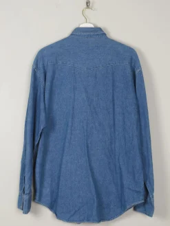 Men's Blue Vintage Denim Shirt L