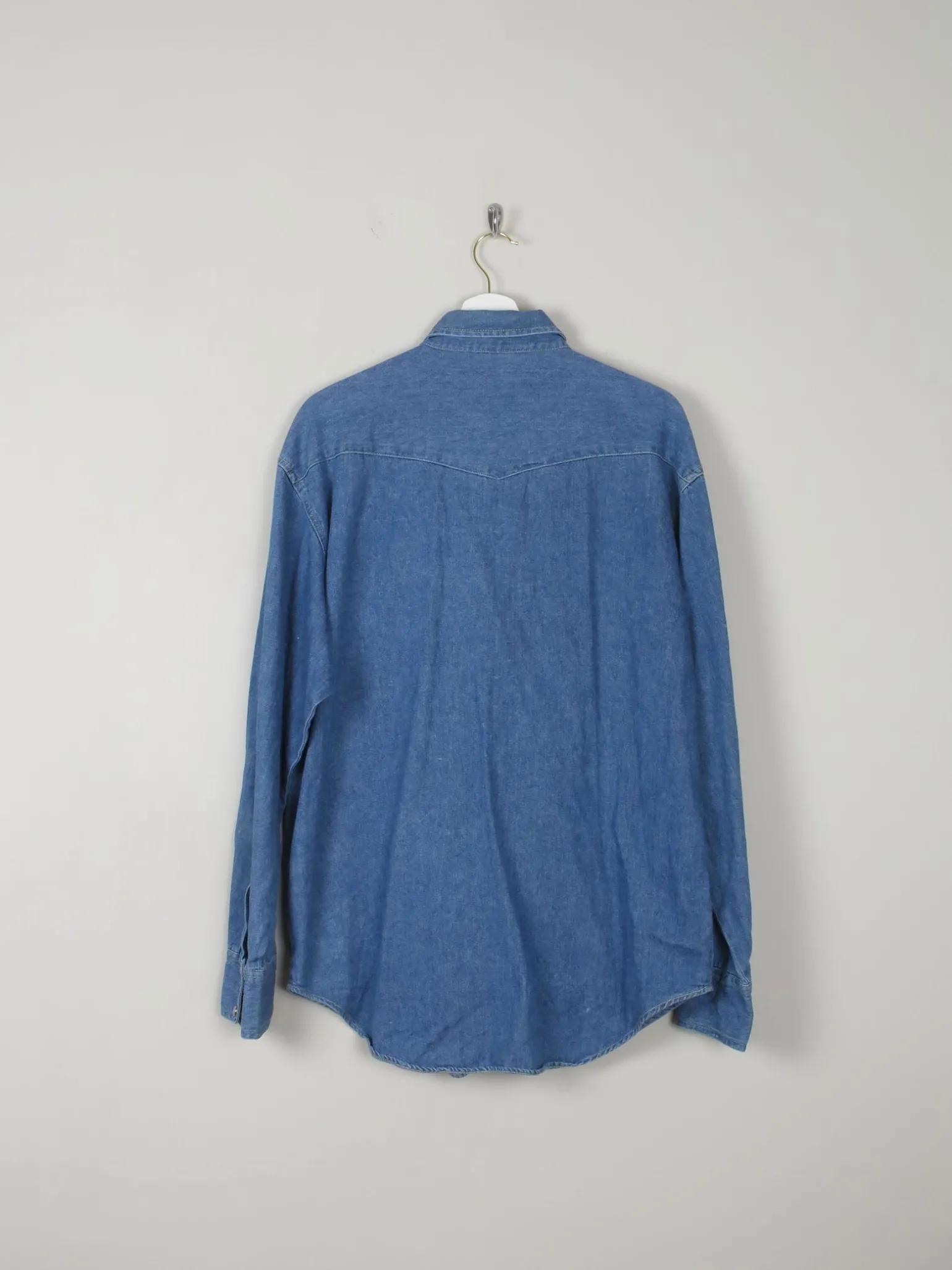 Men's Blue Vintage Denim Shirt L