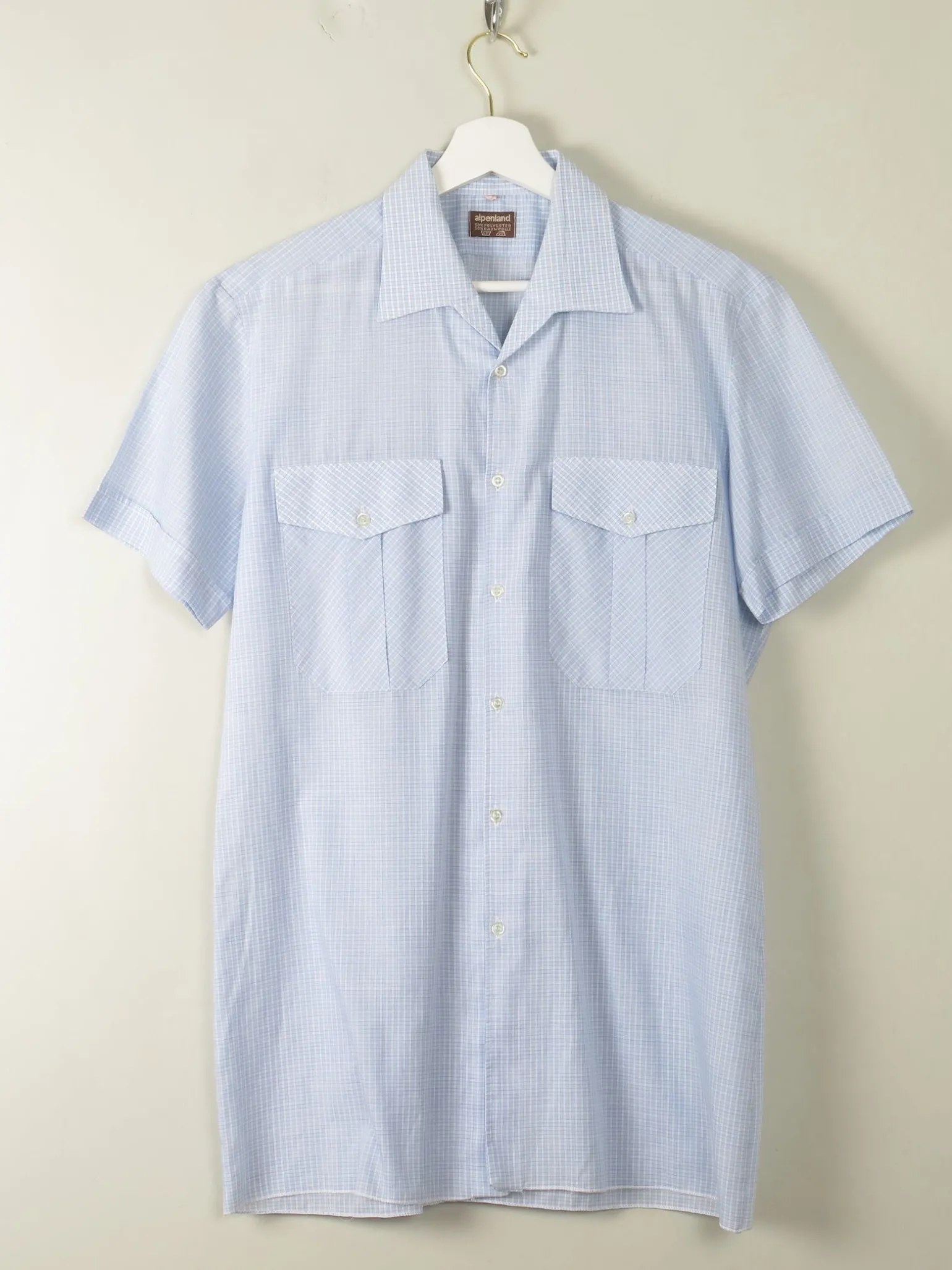 Men's Blue Vintage Shirt M