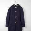 Men's Blue/Navy Wool Duffle Coat XL
