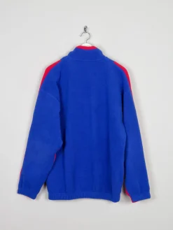 Men's Bright Vintage Snowboarding Style Fleece Pullover M/L
