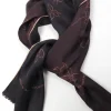 Men’s Brown & Pink Floral Print Vintage Scarf