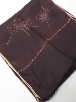 Men’s Brown & Pink Floral Print Vintage Scarf