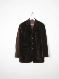 Men's Brown Vintage Velvet Jacket 42”
