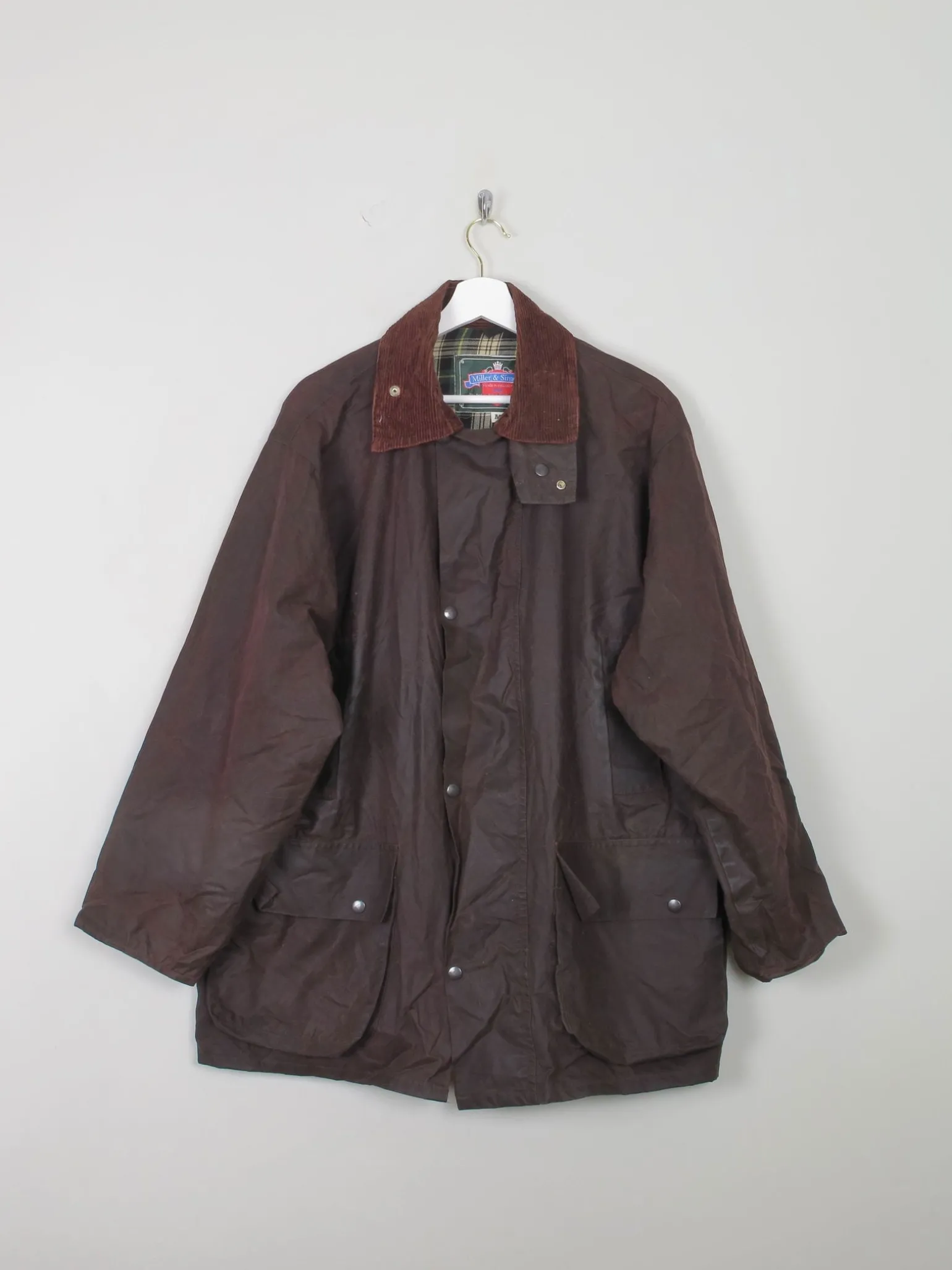 Men's Brown Vintage Wax Jacket M
