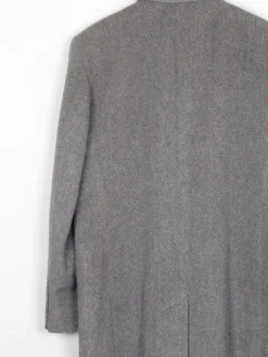 Men's Cashmere Double Breasted Vintage Grey Coat M