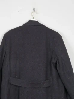 Men's Charcoal Grey Wool Vintage Short Vintage Coat 42
