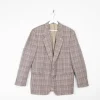 Men's Check Taupe Vintage Jacket 42"