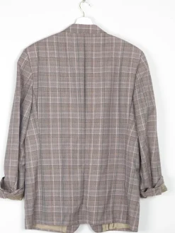 Men's Check Taupe Vintage Jacket 42