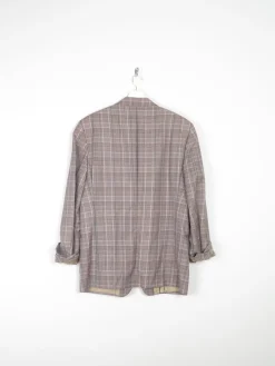 Men's Check Taupe Vintage Jacket 42